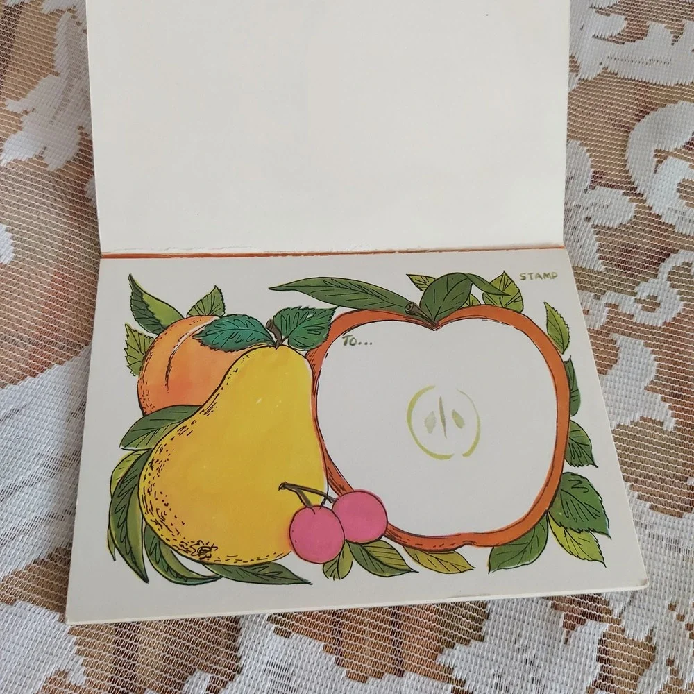 Vintage Pratt & Austin Penny Wise Post Cards Fruit Illustration 14 Count Booklet